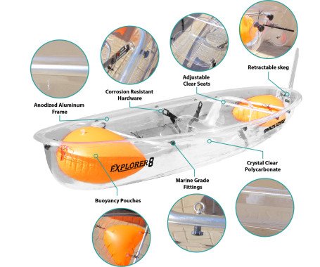 AQUA MARINE - Transparent Kayaks - Single